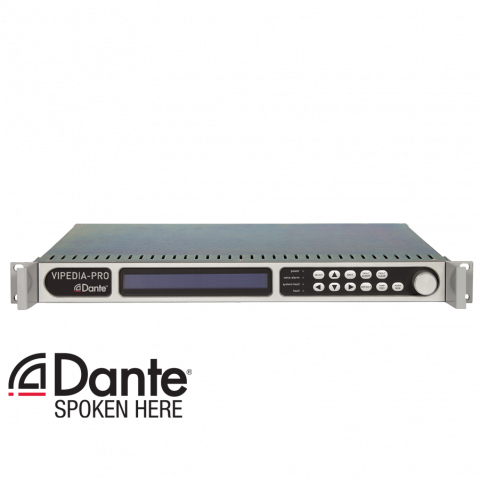VIPEDIA-12-PRO DSP, IP Networking and Audio Matrix (Dante Enabled)