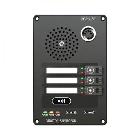 ECPIR-3P Exigo Call Panel, PTT + 3 Buttons