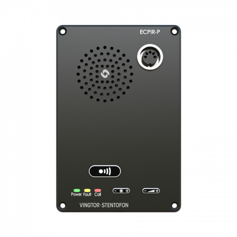 ECPIR-P Exigo Call Panel, PTT Button, Pluggable Microphone, Ethernet