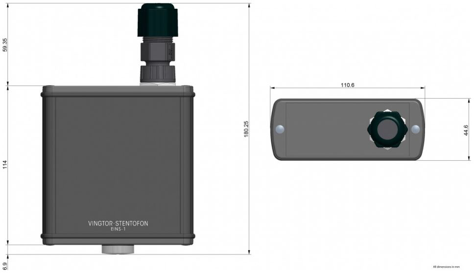 EINS-1 Exigo Intelligent Noise Sensor - Industrial RJ45